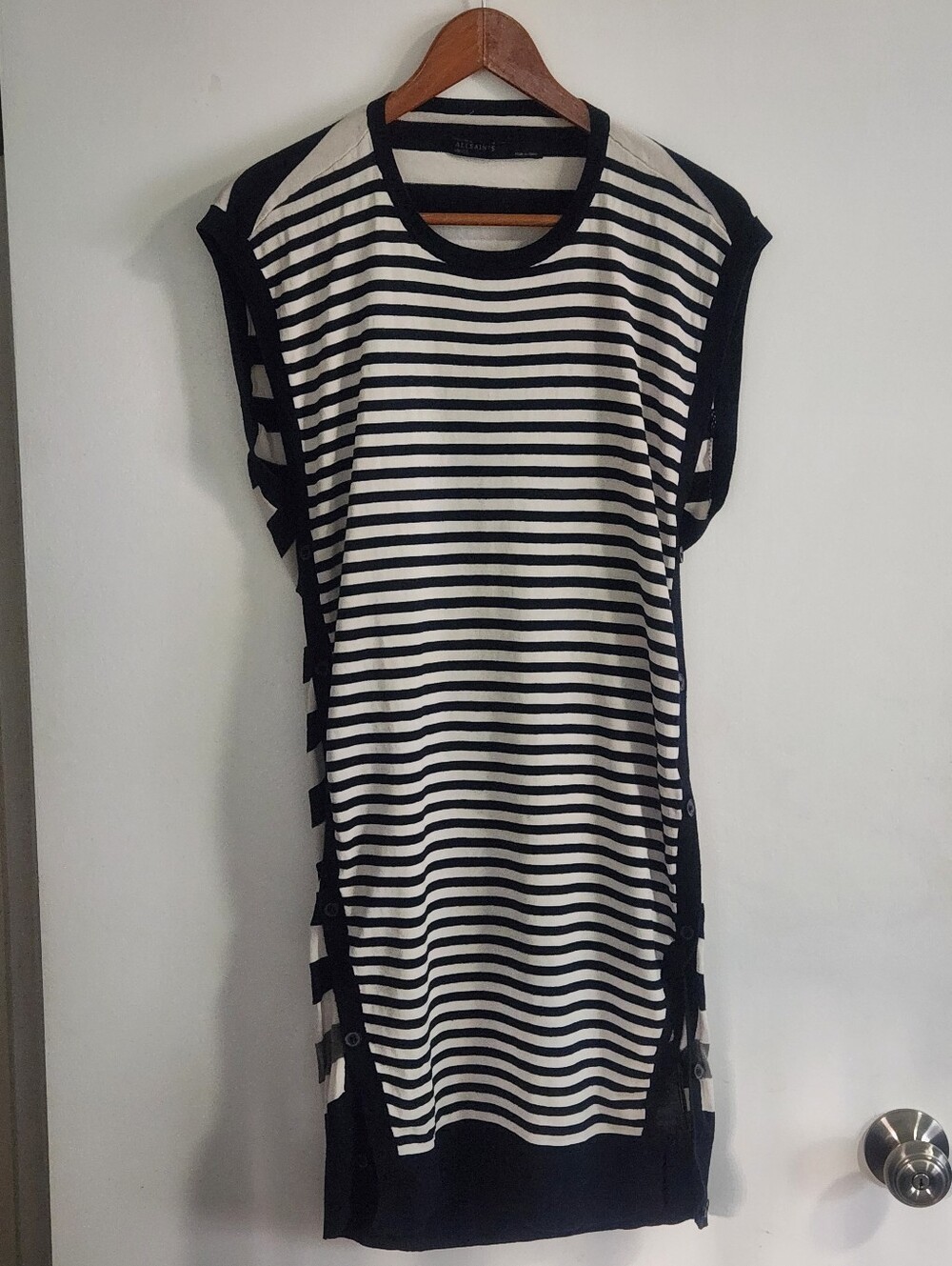 AllSaints Alna Stripe Ink Knit Dress All Saints Size Small